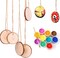 Natural Wood Slices 50 Pcs 2.4-2.8 inches Craft Unfinished Wood kit Predrilled with Hole Wooden Circles for DIY Crafts Wedding Decorations Christmas Ornaments Arts Wood Slices
